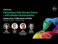 Pioneering a fully circular economy  with climateneutral plastics  covestro live from k2022