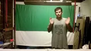 dpMedia Talking about Widescreen Aspect Ratios in Front of a Green Screen