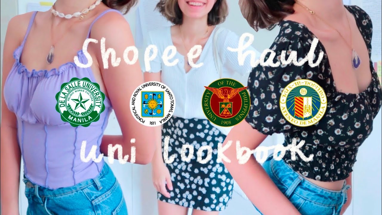 Affordable Shopee Clothing Haul Uni Lookbook YouTube
