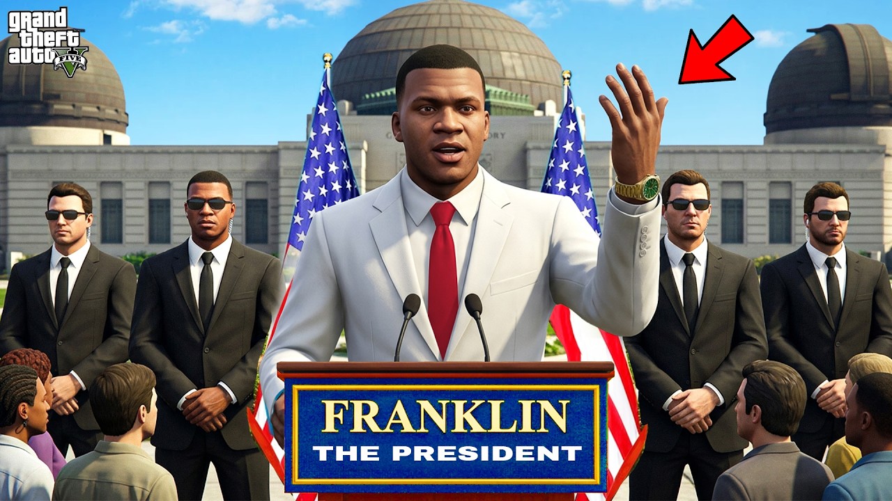 GTA 5 : Franklin Became President For One DAY In GTA 5 ! (GTA 5 Mods)