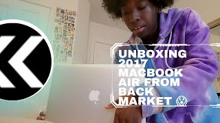 unboxing a 2017 macbook air from back market