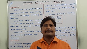 COMBINATORICS | PERMUTATIONS | COMBINATIONS | PERMUTATIONS AND COMBINATIONS | DISCRETE MATHEMATICS |