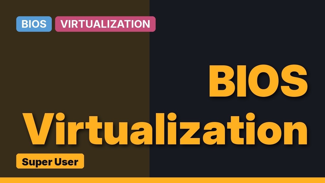 How to enable virtualization in BIOS settings? - YouTube