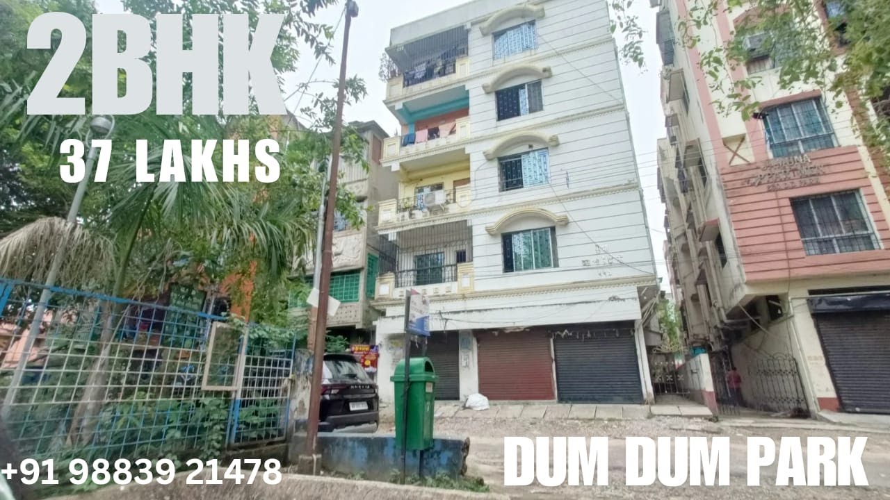 2𝐁𝐇𝐊 Flat 𝐅𝐨𝐫 𝐒𝐚𝐥𝐞 in Dum Dum Park | VIP Road | Bangur Ave | 940 Sq.ft | 37 Lakhs