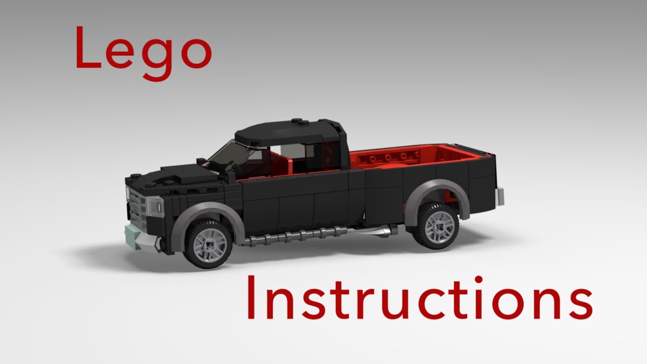 How To Build A Dodge Ram Truck With Lego - Tutorial / Instruction With Partlist - YouTube