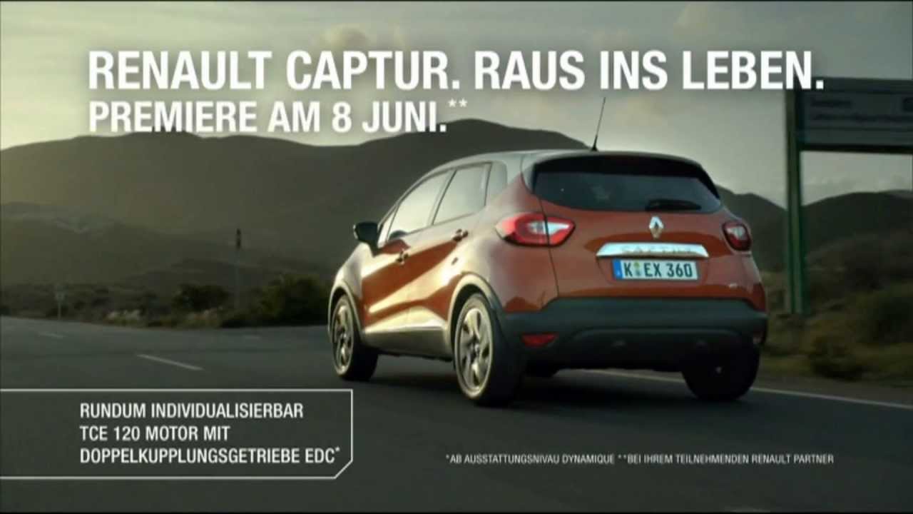 Renault Captur Werbung 2013 der neue Renault Captur Premiere am 8. Juni