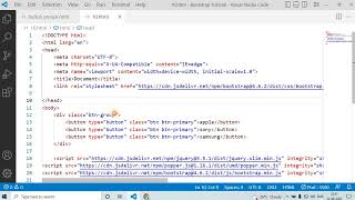 #10 bootstrap button groups tutorial in hindi