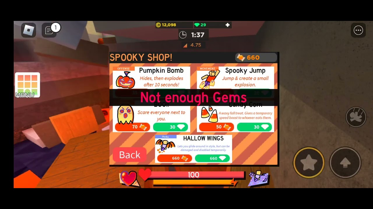 I got Halloween wings in super bomb survival! (Roblox) YouTube