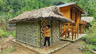 Finishing the wall with Bamboo for the Warehouse house  Cooking | Mountain life