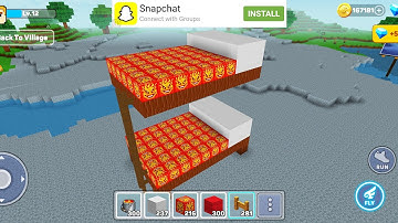 Mini Block Craft 3D Gameplay #73 (iOS & Android) | Magma Bunk Bed