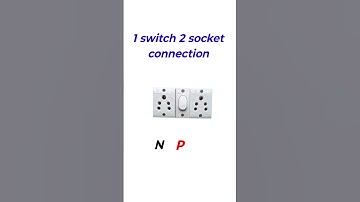 1 switch 2  socket connection #boardwiring #extension