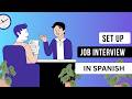 ASL Job Interview Setup → Spoken Spanish | Interpreter Practice