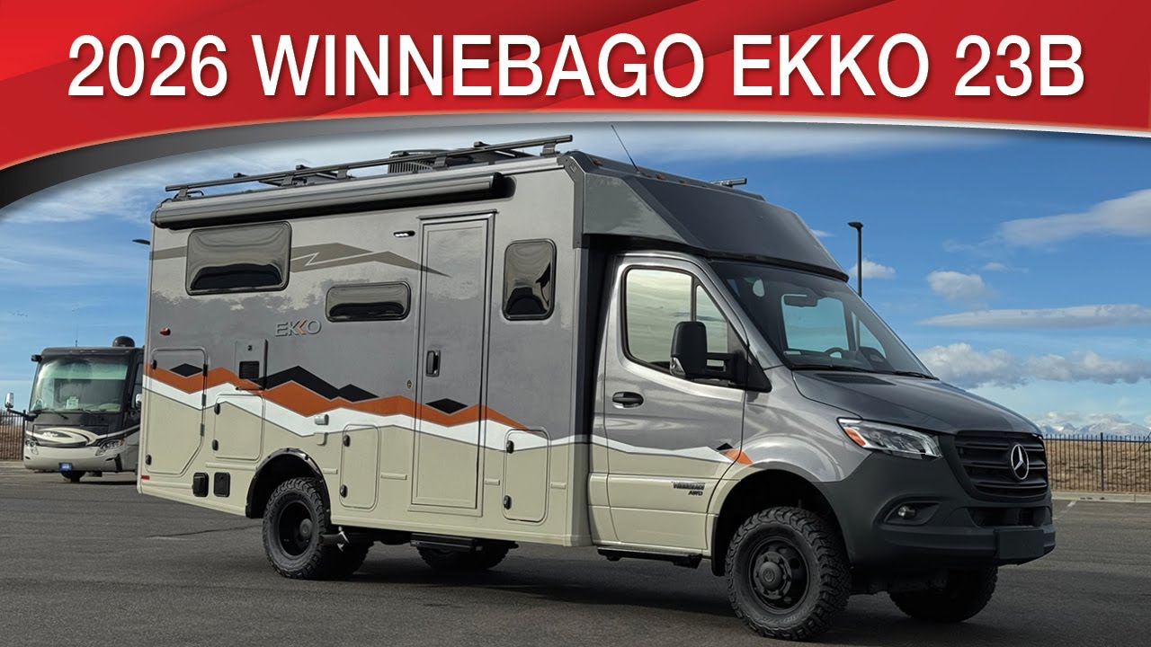 2026 Winnebago EKKO 23B With New Desert Ridge Paint And Lithium Batteries
