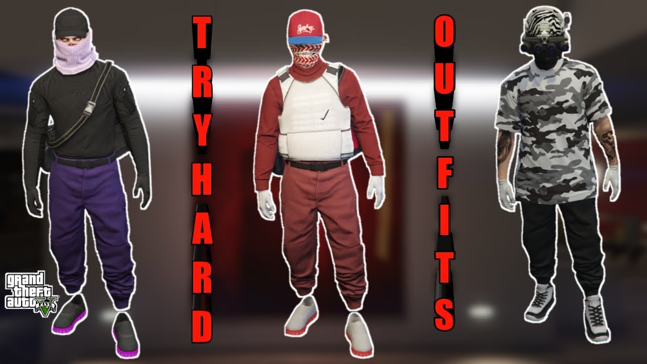 TRYHARD OUTFITS - GTA 5 ONLINE - YouTube