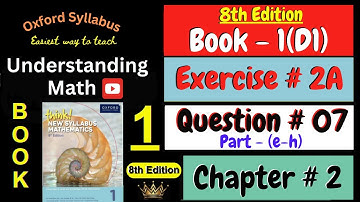 D1 Math Book Chapter 2 Exercise 2A Question# 7 Part (e-h) | Fractions | Think New Syllabus Maths