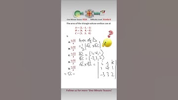 Finding the Area of a Triangle in 3D Space #mathsshorts #crossproduct #triangle