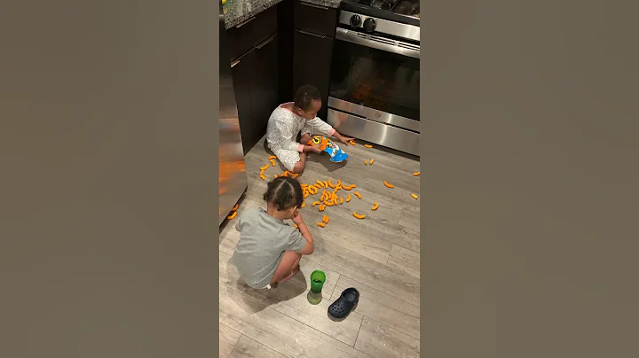 Kids eats food off the ground