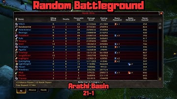 RANDOM BATTLEGROUND | ARATHI BASIN 21-1