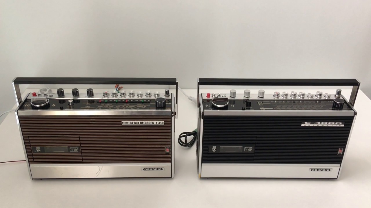 Grundig C 4000 Radio recorder (1971-74) vs. Grundig Concert-Boy Recoder C 340 (1969-70)