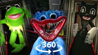 360° Vr Poppy Playtime New Characters! Mods And Glitches | Kermit Cartoon Cat Kissy Missy