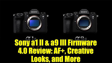 Sony a1 II & a9 III Firmware 4.0 Review: AF+, Creative Looks, and More