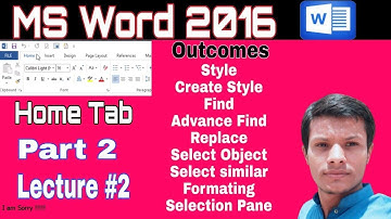 ms word 2016 home tab part 2 Urdu/Hindi  | ms word home tab | Learning Talk