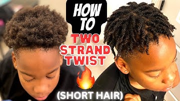 How to TWO STRAND TWIST Short Hair MEN ‼️❤️‍🔥No!!Heat||4c Hair