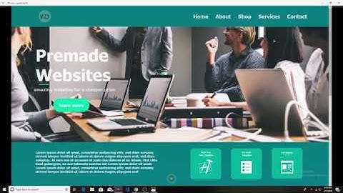 Full Web page design speed art + speed code - Template selling