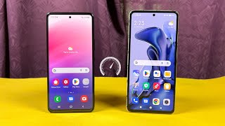 Samsung Galaxy A53 5G vs Xiaomi 11T - Speed Test & Comparison! (Exynos 1280 vs Diemsity 1200 Ultra)!