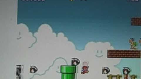 Super Mario Flash Custom Level: Hold Up and Right