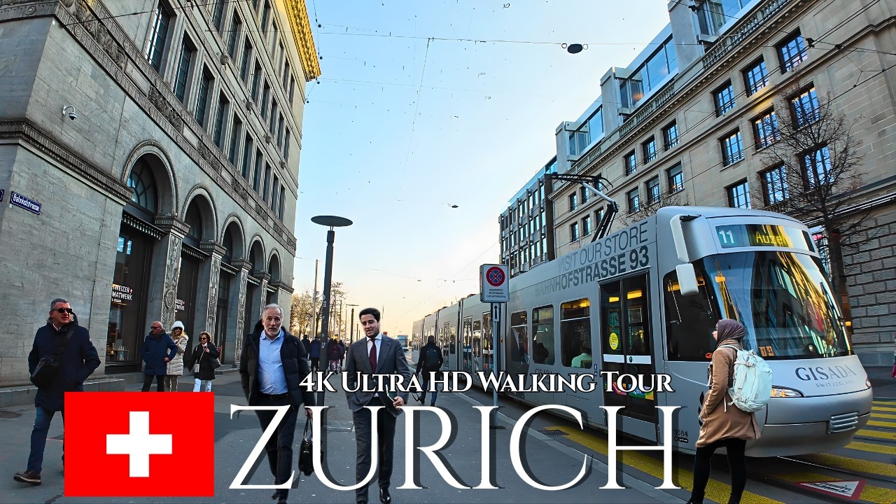 Zurich, Switzerland 🇨🇭 | Inside Europe’s Wealthiest City In Autumn | 4K Walk POV
