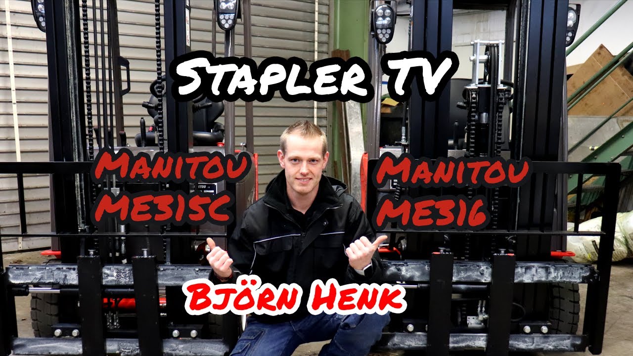 Stapler TV - Gabelstaplervergleich Manitou ME315C zu ME316 - mit Björn Henk