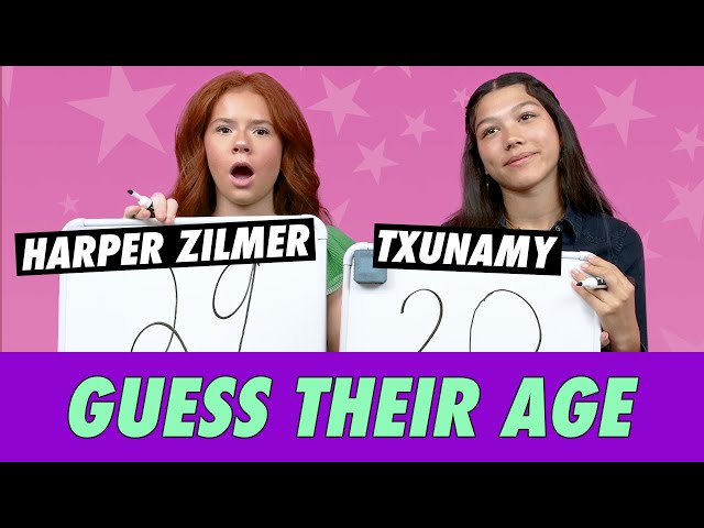 Txunamy vs. Harper Zilmer - Guess Their Age class=