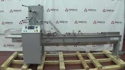Bosch Pack 101 SS Film Flow Horizontal Wrapper SIGMA Equipment