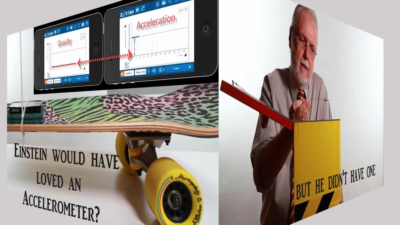 Einstein and iPhone accelerometer