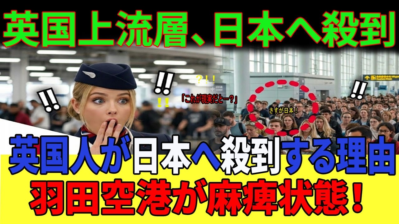 【海外の反応】「日本を見下してごめんなさい…」英国人CAが羽田空港で見た衝撃の光景。殺到する富裕層と、日本人のありえない“おもてなし”に涙が止まらない…