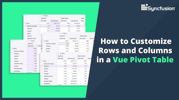 How to Customize Rows and Columns in a Vue Pivot Table