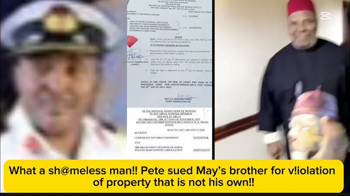 What a sh@meless man!! Pete sued May’s brother for v!iolation of property that is not his own!!