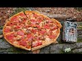 What happens to a pizza left in the woods trail camera