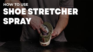 How to use Boot Stretch Spray for Leather, Suede, Nubuck & Footwear.