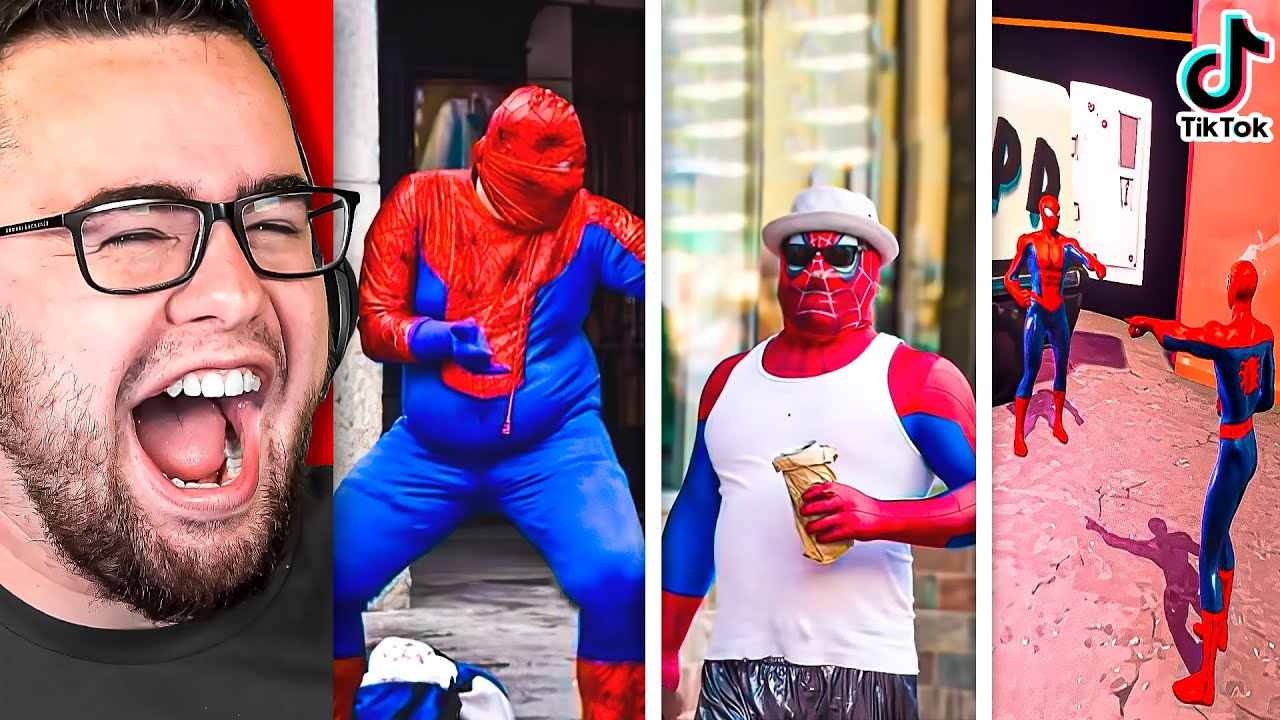 Reacting to SPIDERMAN MEME Tik Tok Videos! - YouTube