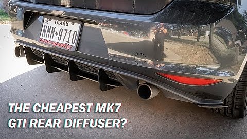 Installing the $35 eBay Rear Diffuser for the Mk7 GTI
