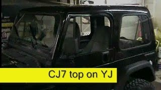 Jeep CJ7 Hard Top on a Jeep Wrangler YJ, How To DIY