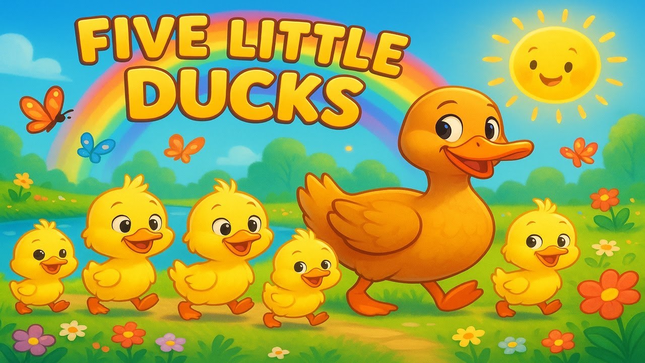 Five Little Ducks | Best Sing, Count, and Learn | Baby Rhymes
