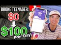 TOP 3 Ways to Make $100 PER DAY As A Broke Teenager (2020)