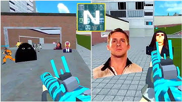 Nextbots Sandbox in Backrooms Shooter Gameplay , Sandbox Android Games  ios Walkthrough Simulator