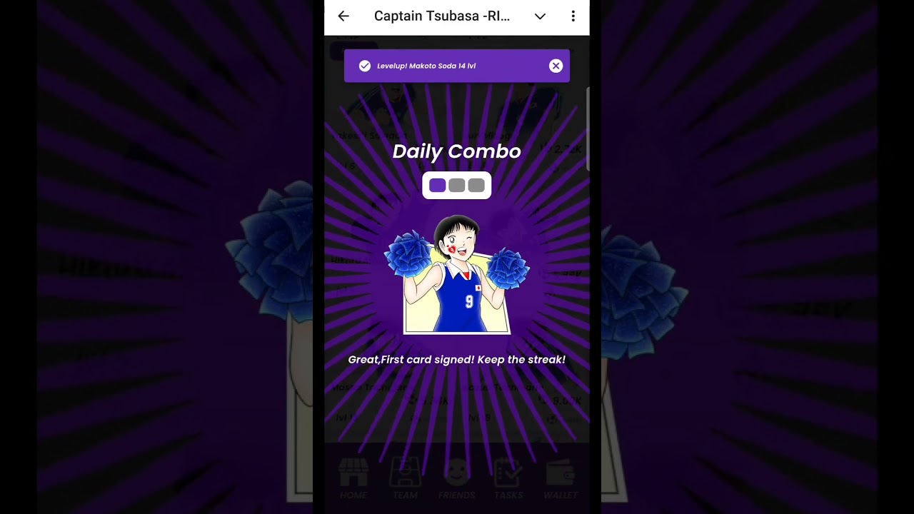 Captain Tsubasa Daily Combo 20-21 February | Captain Tsubasa Rivals Daily Combo Today