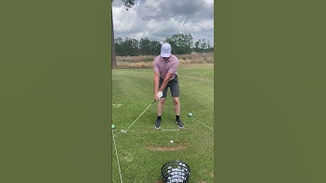 Full swing lesson face on after video