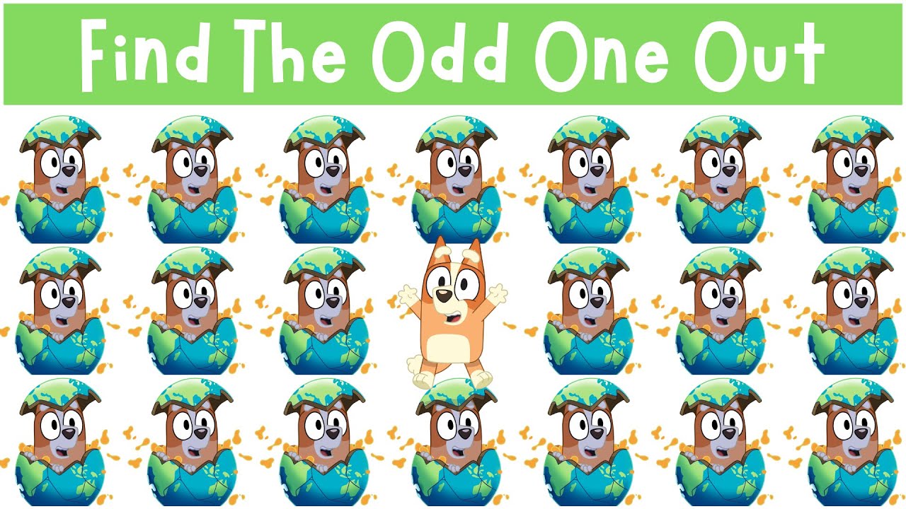 Find The Odd One Out: Bluey