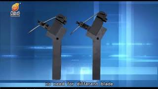Angle adjusting of  automatic cardboard grooving machine